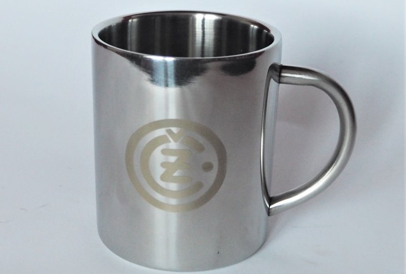 Kubek, 250 ml, stal nierdzewna, logo CZ-photo1