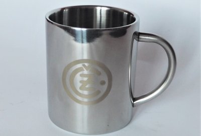 Kubek, 250 ml, stal nierdzewna, logo CZ