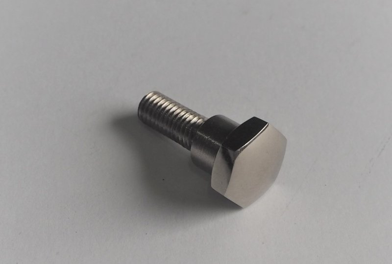 Śruba ręcznej dźwigni zmiany biegów, do skrzyni biegów, na otwór 11 mm, nierdzewna, polerowana, Jawa Special-photo1