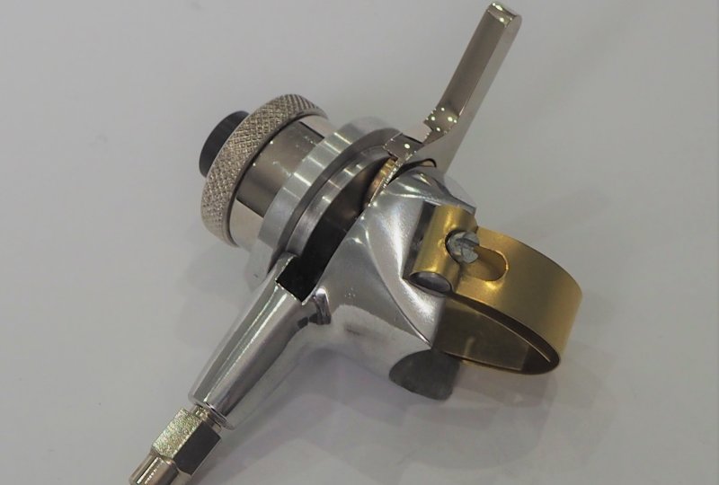 Przełącznik świateł trakcyjny + klakson BOSH na kierownicy, nikiel, aluminium, Jawa SV, OHV-photo3