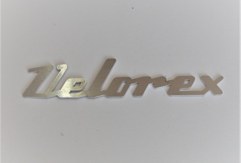 Emblemat VELOREX, aluminium-photo1
