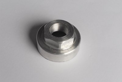 Nakrętka dolna korpusu gaźnika, aluminium, AMAL 75/276
