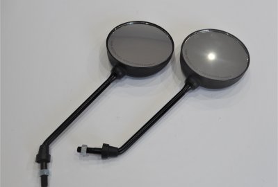 Lusterka boczne okrągłe, P + L, M10x1,25, plastik, Jawa, CZ