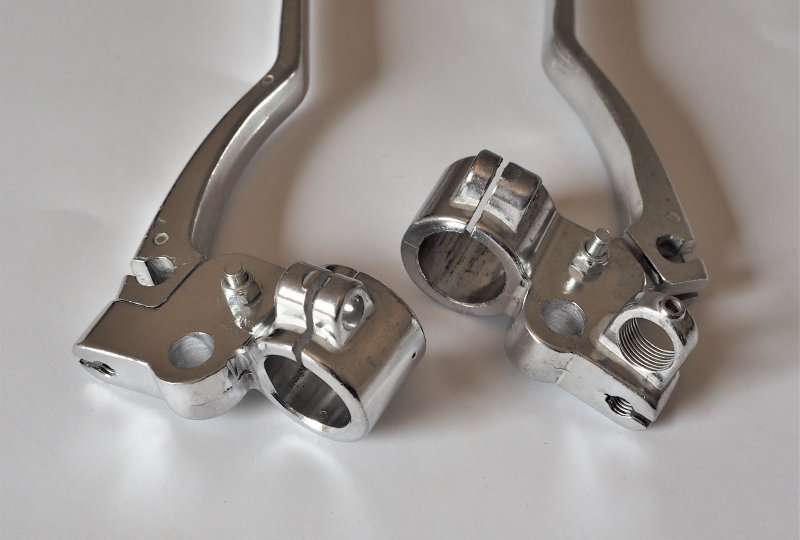 Klamki kierownicy z objemkami, komplet, aluminium, CZ 471- 487-photo3