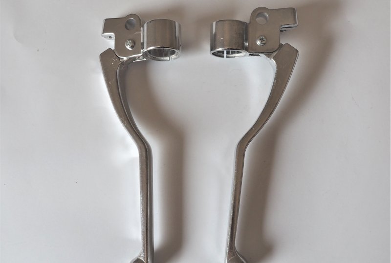 Klamki kierownicy z objemkami, komplet, aluminium, CZ 471- 487-photo1