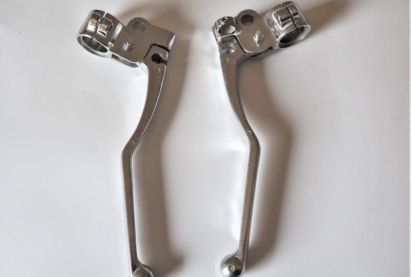 Klamki kierownicy z objemkami, komplet, aluminium, CZ 471- 487-photo2