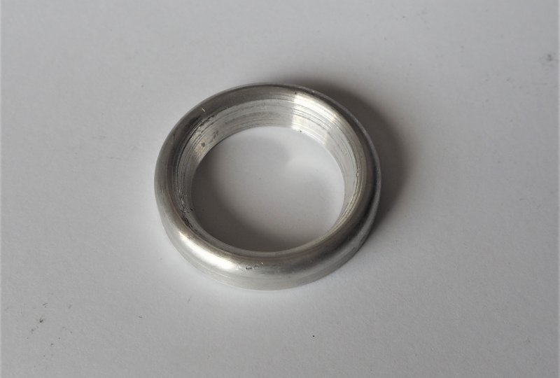 Podkładka sprężyny tylnego amortyzatora, aluminium, oryginał, Jawa 634-photo2