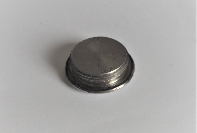 Śruba pokrywy dynama, nierdzewna/polerowana, Jawa 500 OHC 01, 02-photo3