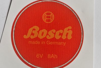 Naklejka BOSH, średnica 53 mm, Jawa, CZ