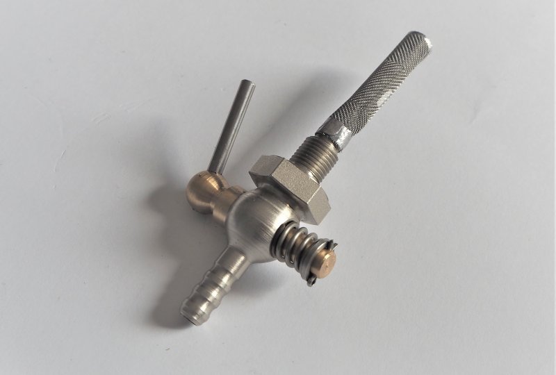 Kranik paliwa M10x1mm, nierdzewny, Jawa Perak FJ-photo1