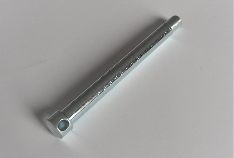 Ośka przedniego koła, 175/163 mm, ocynk, Jawa 250/350 Kyvacka, Panelka-photo1
