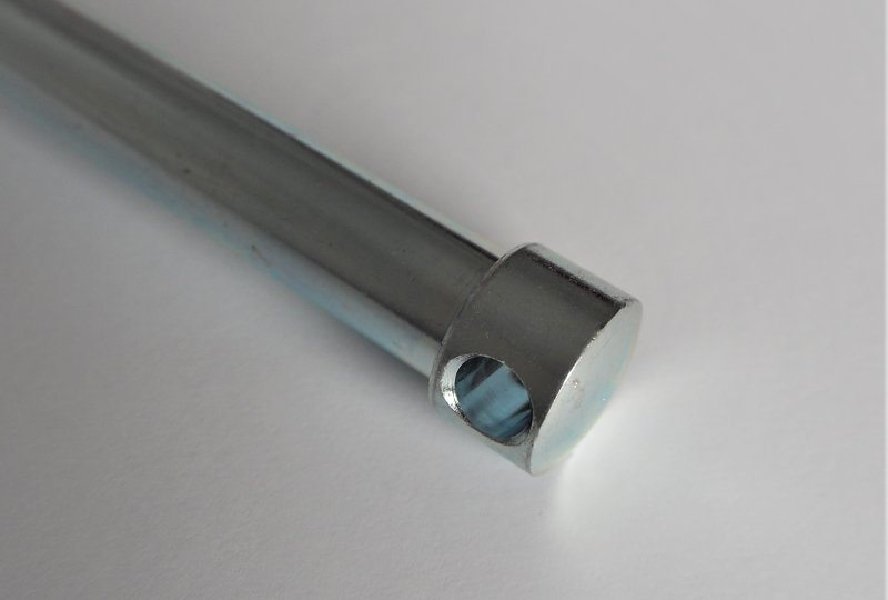Ośka przedniego koła, 175/163 mm, ocynk, Jawa 250/350 Kyvacka, Panelka-photo4