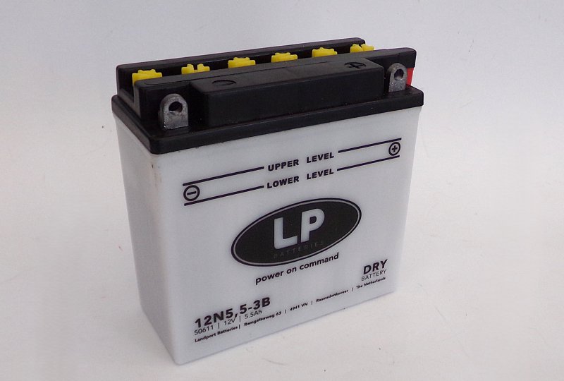 Akumulator motocyklowy 12V 5.5Ah 12N5,5-3B, 138x61x131 mm-photo1