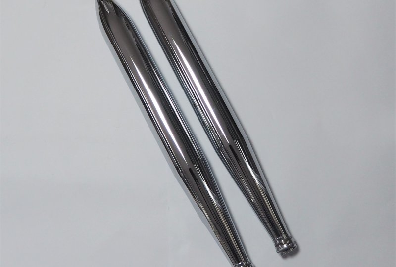 Tłumiki cygara, chrom, Jawa 250/350 Kyvacka, Panelka-photo1