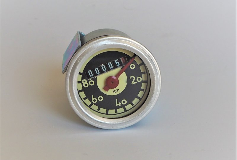 Licznik, 80 km/h, aluminiowa ramka, Jawa 555-photo1