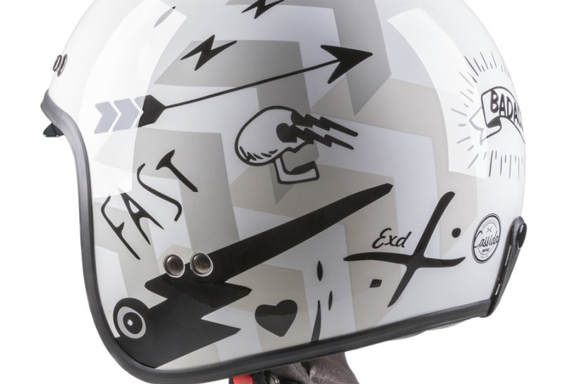 Kask CASSIDA OXYGEN BADASS - L / 59-60 /  biały/szary-photo5