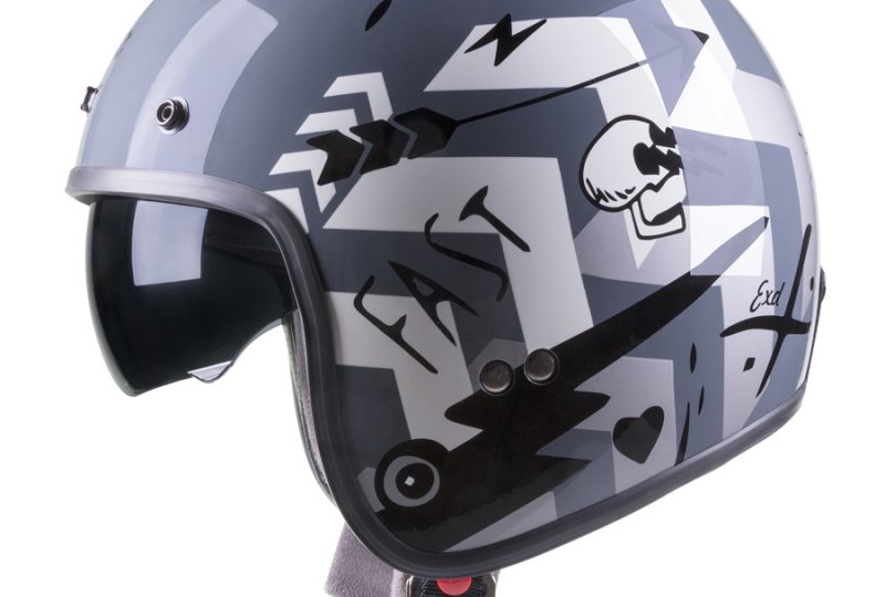 Kask CASSIDA OXYGEN BADASS - L / 59-60 /  szary/biały-photo4