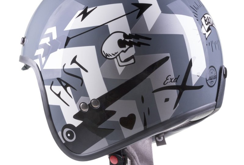 Kask CASSIDA OXYGEN BADASS - L / 59-60 /  szary/biały-photo6