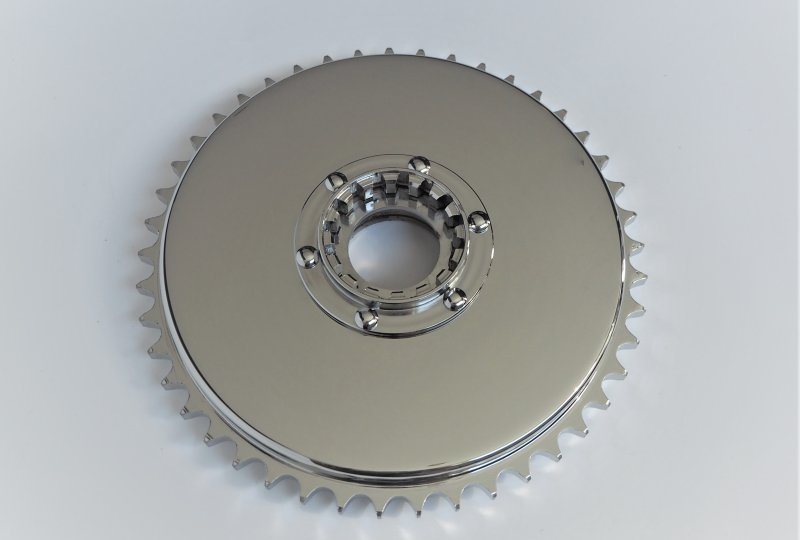 Bęben z zębatką koła, chrom, Jawa 500 OHC 00, 01-photo1