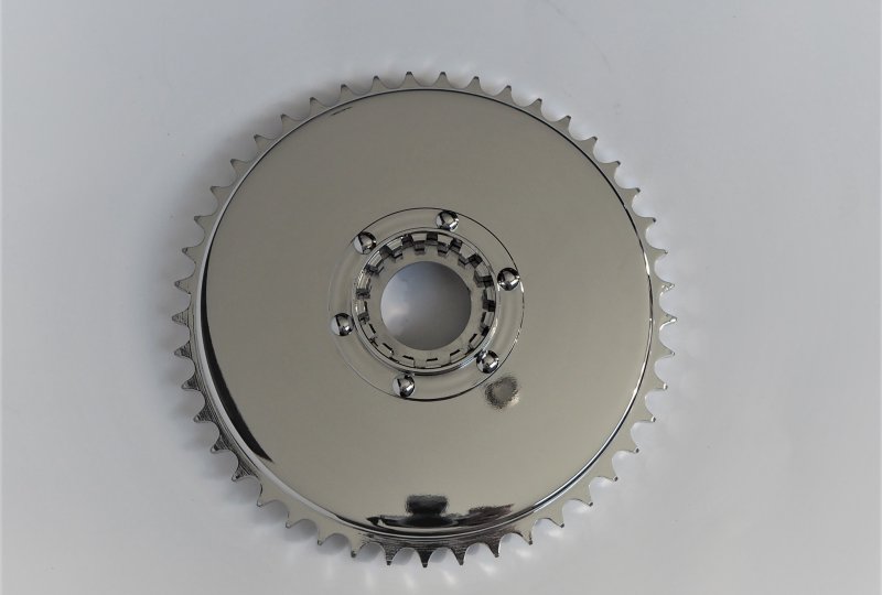 Bęben z zębatką koła, chrom, Jawa 500 OHC 00, 01-photo4