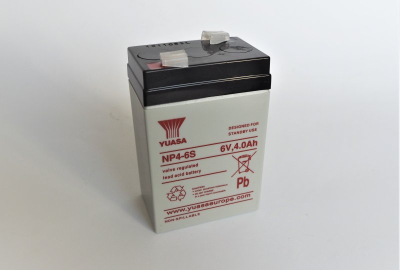Akumulator motocyklowy żelowy NP4-6S 6V 4.0Ah, 70x45x103 mm, Jawa, CZ-photo1