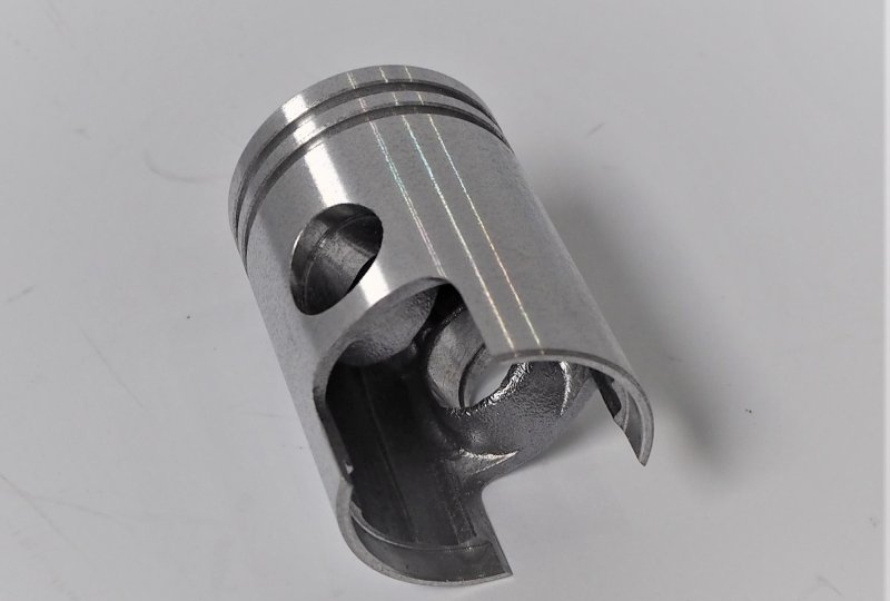Tłok 39,50 mm, dwupierścieniowy, na sworzeń 14,1mm, rowek 2.0 mm, Jawa 50-photo2