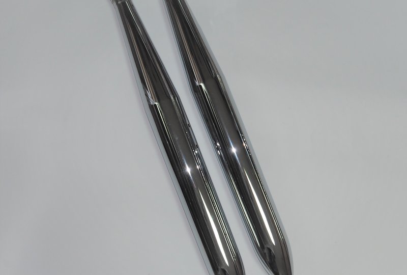 Tłumiki cygara, chrom, Jawa 250/350 Kyvacka, Panelka-photo1