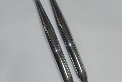 Tłumiki cygara, chrom, Jawa 250/350 Kyvacka, Panelka