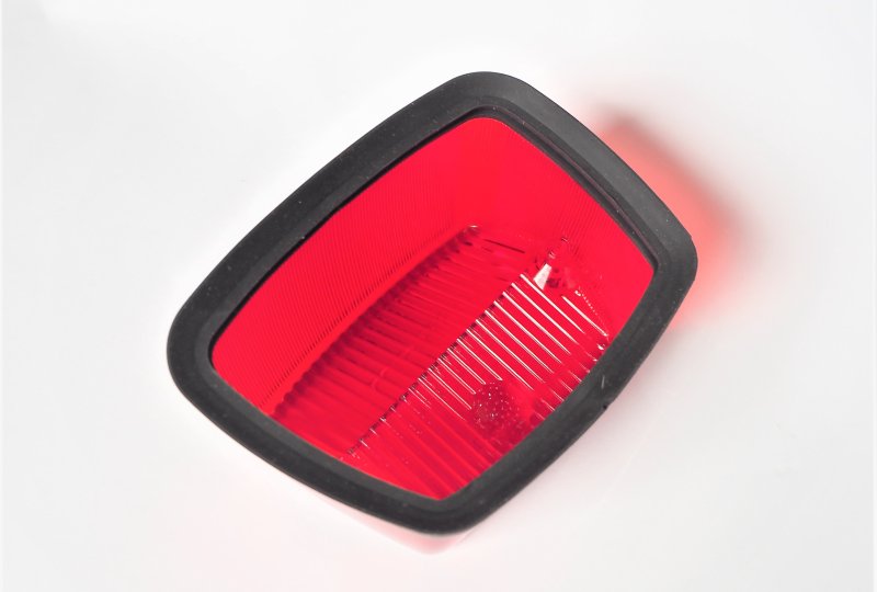 Klosz tylnej lampy z gumą, czerwony, Jawa 634, 90, PAV 41-photo3