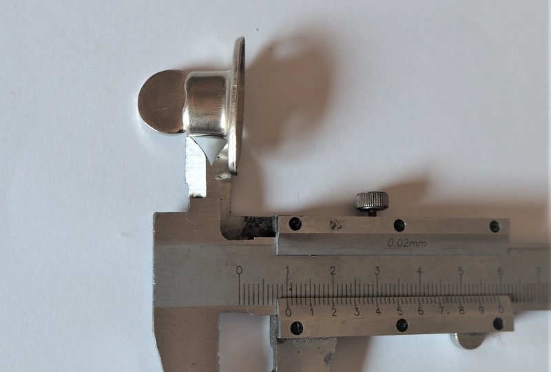 Zapinka obrotowa poszycia, 10 mm, niklowany mosiądz, VELOREX 175/250/350-photo3