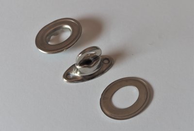 Zapinka obrotowa poszycia, 8 mm, niklowana stal, VELOREX 175/250/350