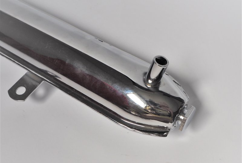 Tłumik wydechu, chrom, Jawa 50 typ 555 z uchwytem prostym-photo5
