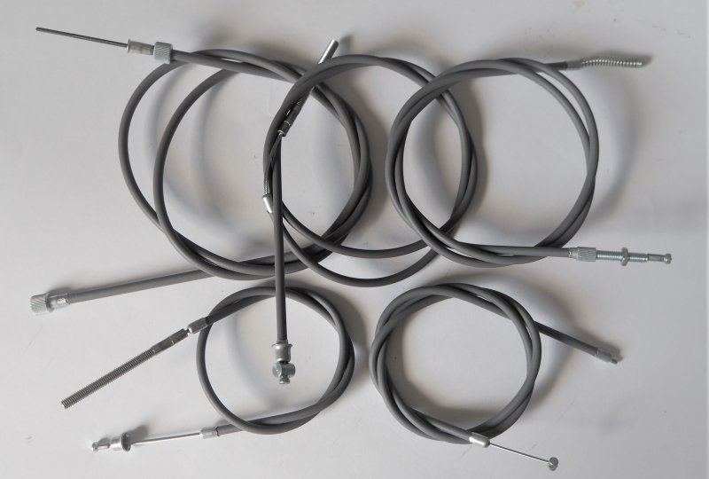 Komplet 5 linek, szare, Jawa 50 typ 20-photo1