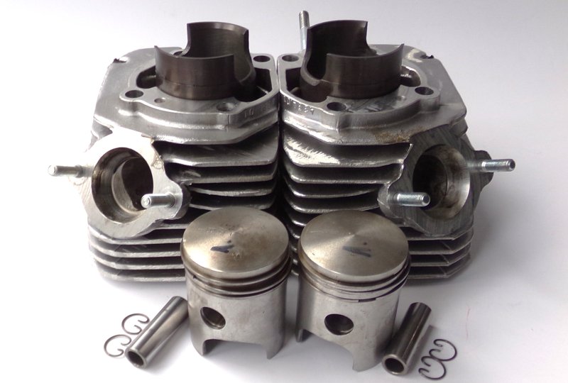 Cylindry, 58,00 mm, z zestawem tłoków, oryginał, Jawa 638-640-photo1