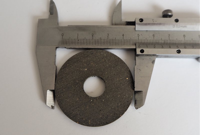 Podkładka cierna, dolnego wahacza przedniego zawieszenia, 50 x 14,1 x 2 mm, Jawa Robot-photo3