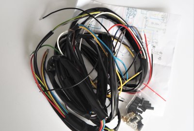 Instalacja elektryczna ze stacyjką w lampie, oryginalne dynamo, Jawa 250 Kyvacka, CZ 175-250