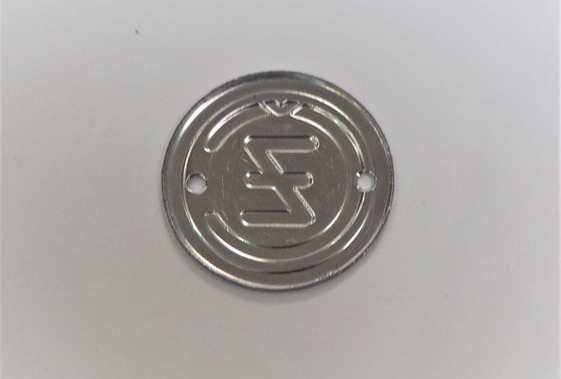 Znaczek klaksonu z logo ČZ, chromowany-photo2