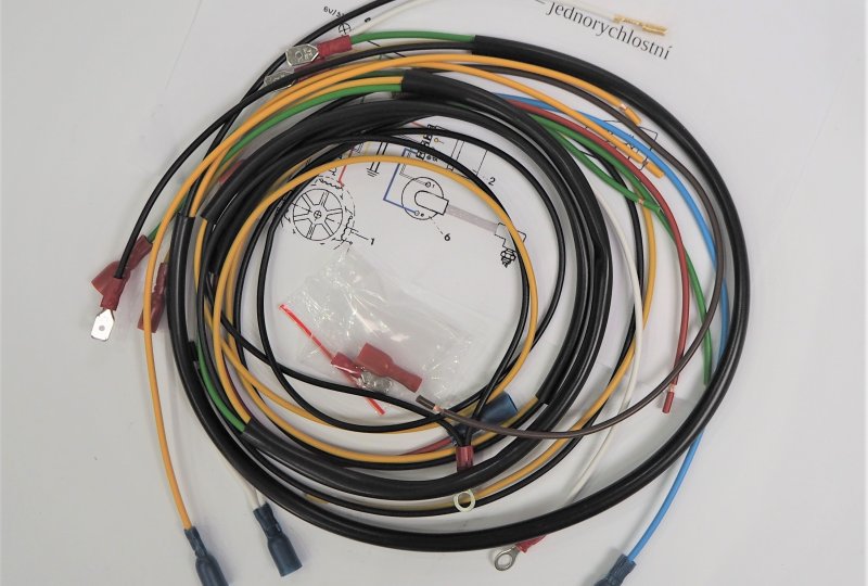 Instalacja elektryczna, główna, Jawa Babetta 207-photo1
