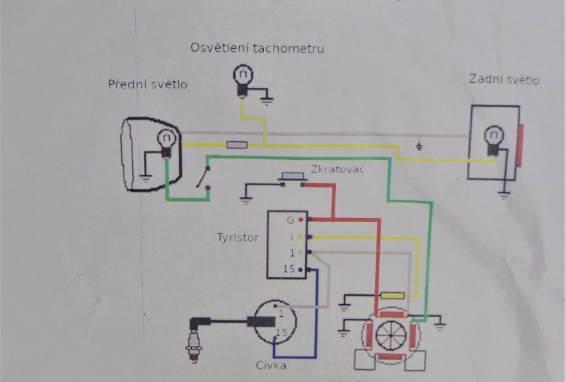 Instalacja elektryczna, główna, Jawa Babetta 210-photo4