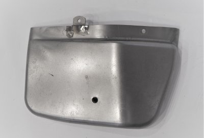 Pokrywa puszki bocznej, prawej, większa, stal, Jawa 350 Californian