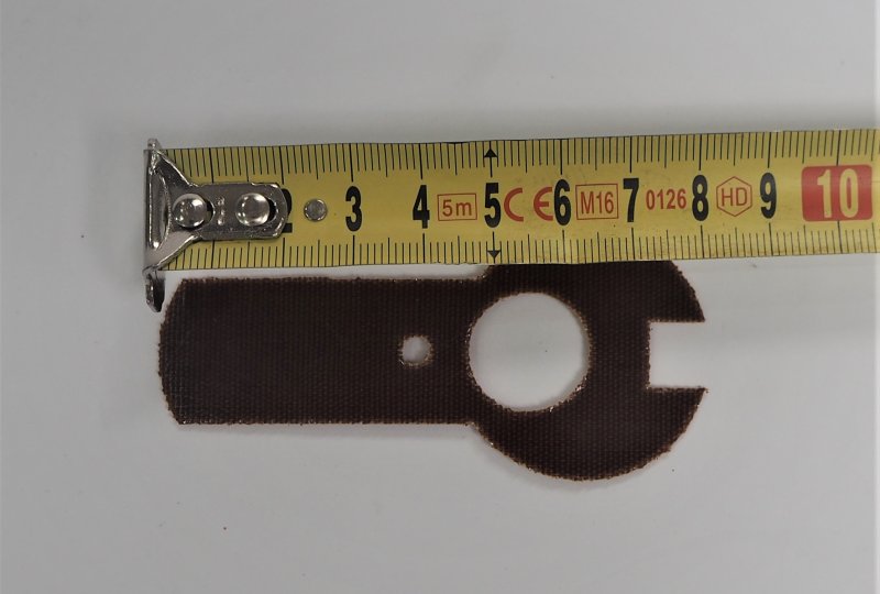 Wkładka  izolacyjna stacyjki z amperomierzem, 0,7 mm, pertinax, Jawa, CZ-photo3