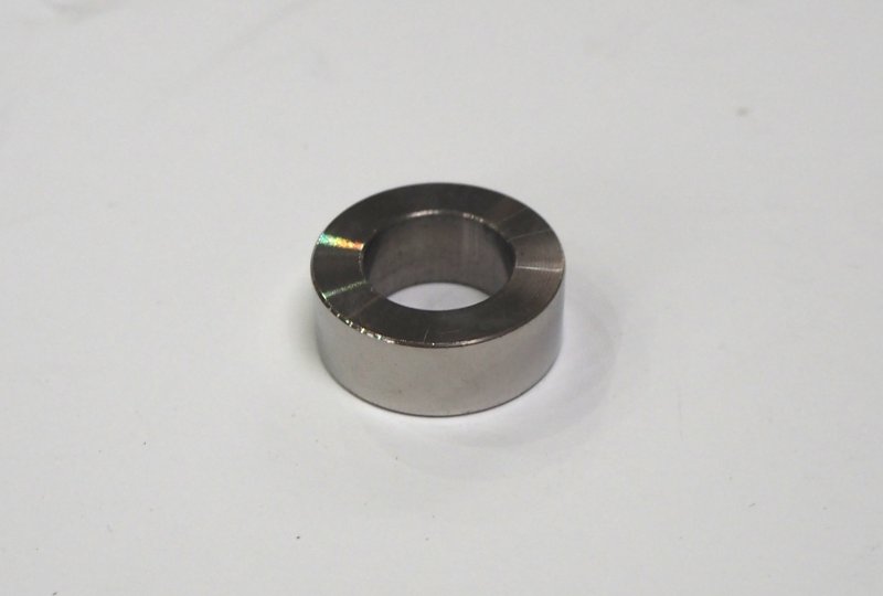 Tulejka dystansowa ośki kola, 24x9x14 mm, nierdzewna/polerowana, Jawa-photo2