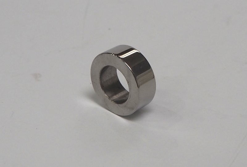 Tulejka dystansowa ośki kola, 24x9x14 mm, nierdzewna/polerowana, Jawa-photo1