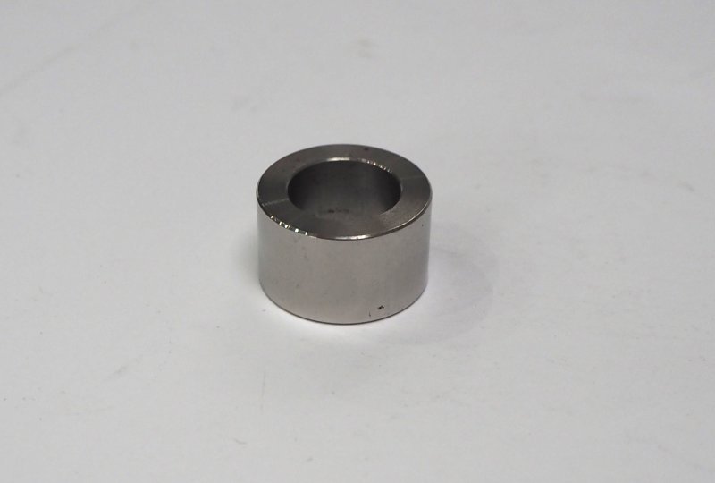 Tulejka dystansowa ośki kola, 22x13x14 mm, nierdzewna/polerowana, Jawa-photo2