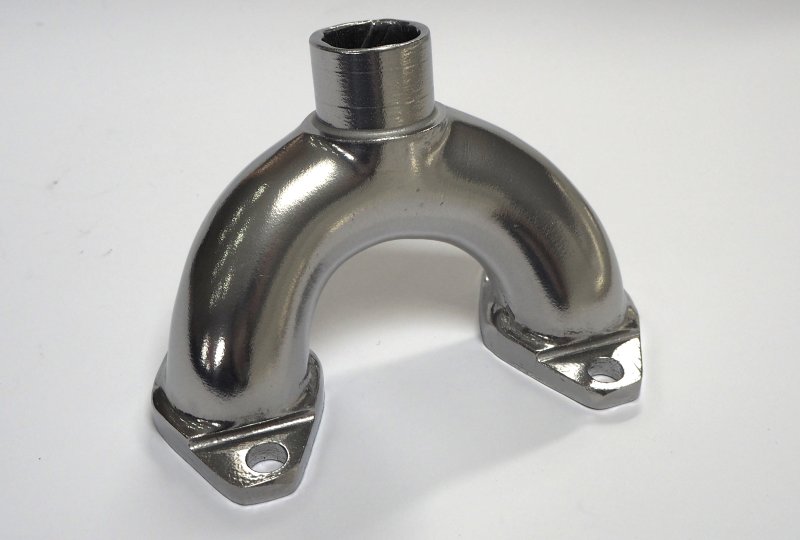 Kolektor gaźnika, chemicznie polerowany, Jawa 500 OHC 01, 02-photo1
