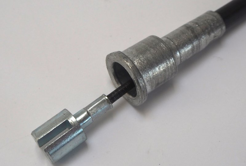 Linka licznika, 550 mm, nakrętka nierdzewna/polerowana, Jawa 350 OHV-photo3