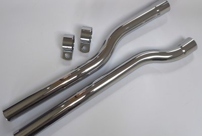 Kolanka wydechu, chrom, Jawa 500 OHV seria I