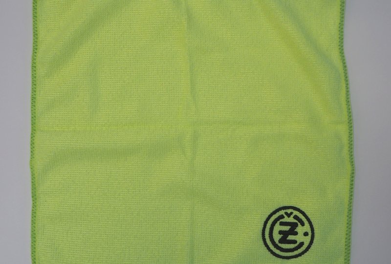 Ściereczka z mikrofibry, 30 X 30 cm, zielona jasna, logo CZ-photo2