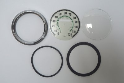 Zestaw naprawczy licznika 120 km/h, zielony, Jawa 250/350 Kyvacka