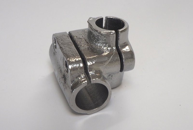 Uchwyt kierownicy, aluminium, chemicznie polerowany, Jawa 05, 20, 550, 555-photo4